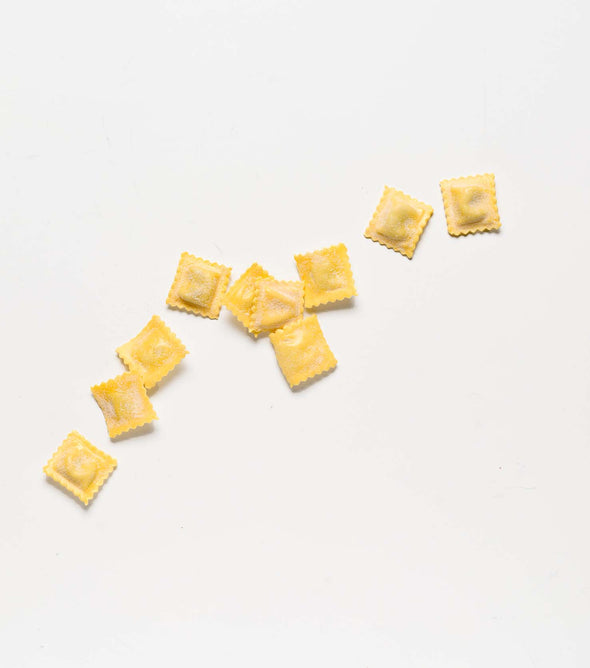 Ravioli con branzino